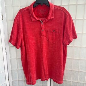 Italina Vibrant Red Polo Shirt for Men - Like New!